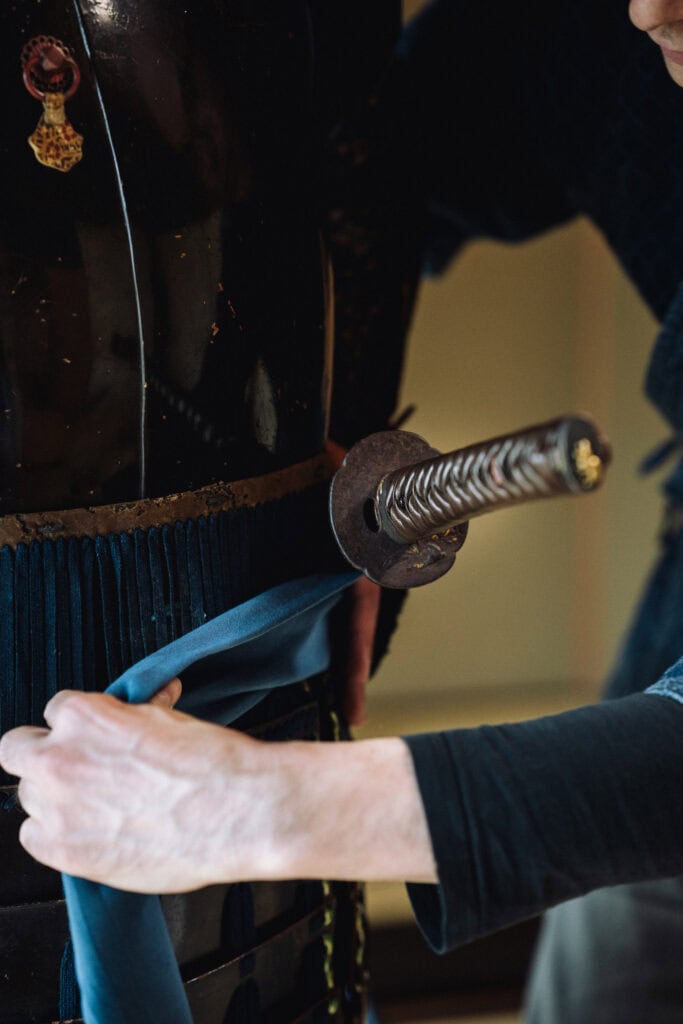 Armatura e katana da Samurai a Kyoto. Prenota la vestizione